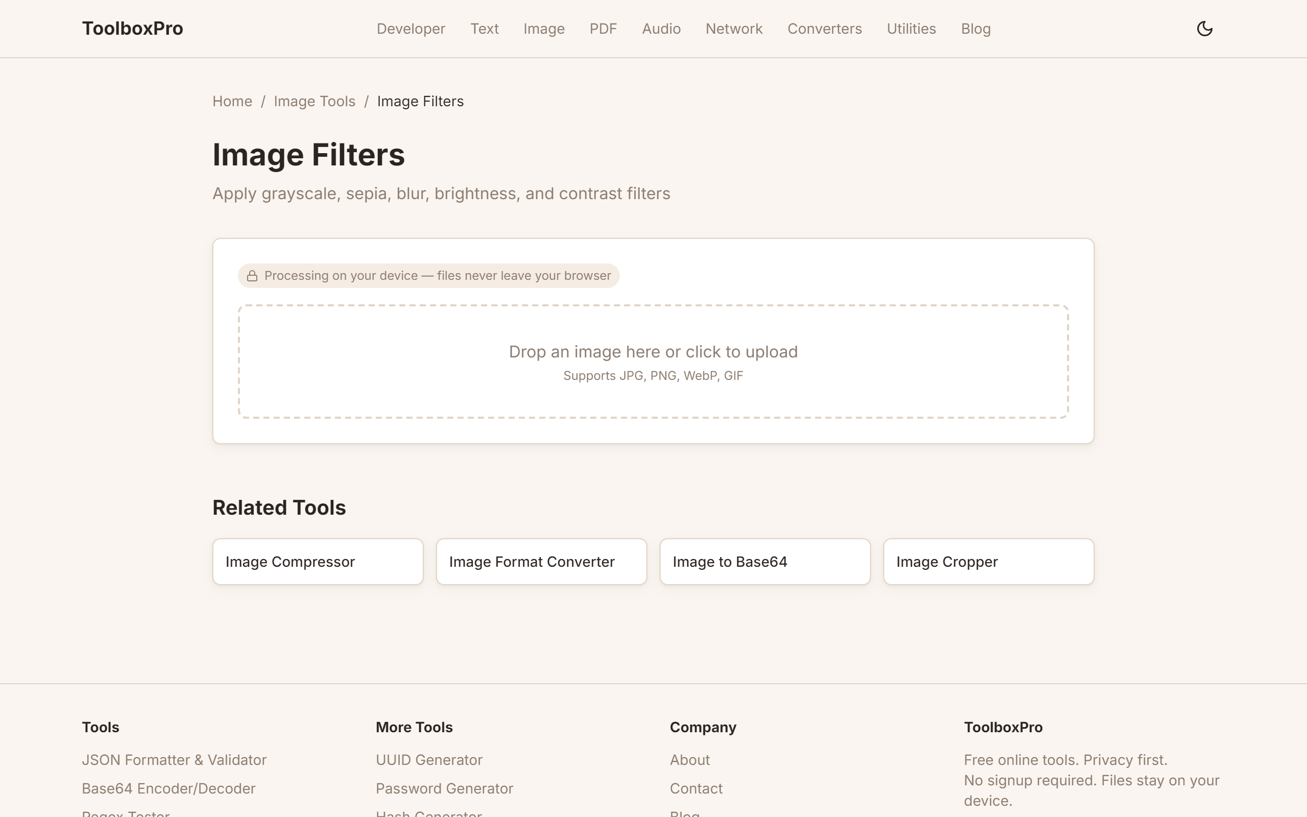 Image Filters Online: Apply Grayscale, Sepia, Blur and More
