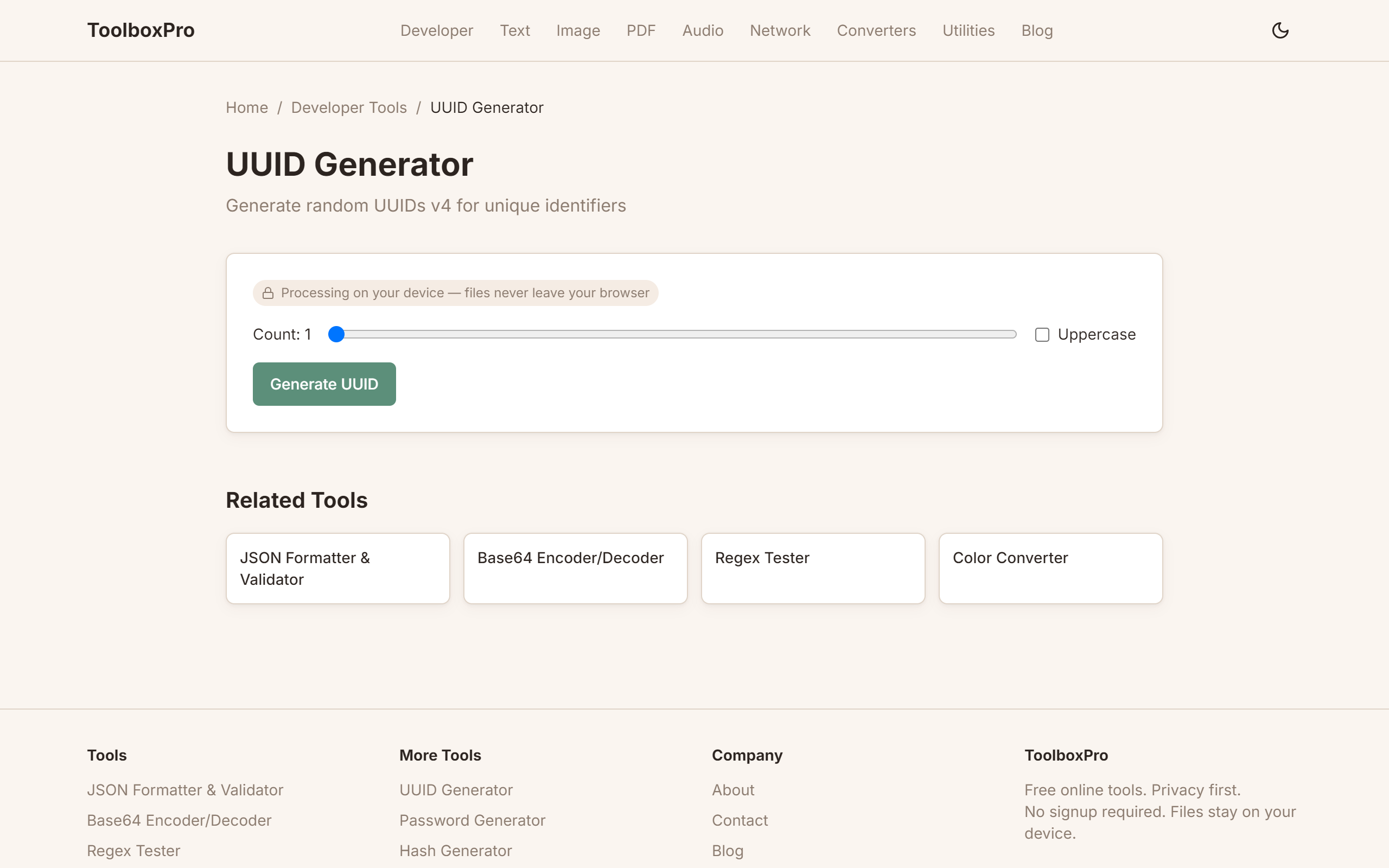 How to Generate UUIDs Online — Complete Guide to UUID v4